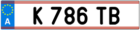 Trailer License Plate